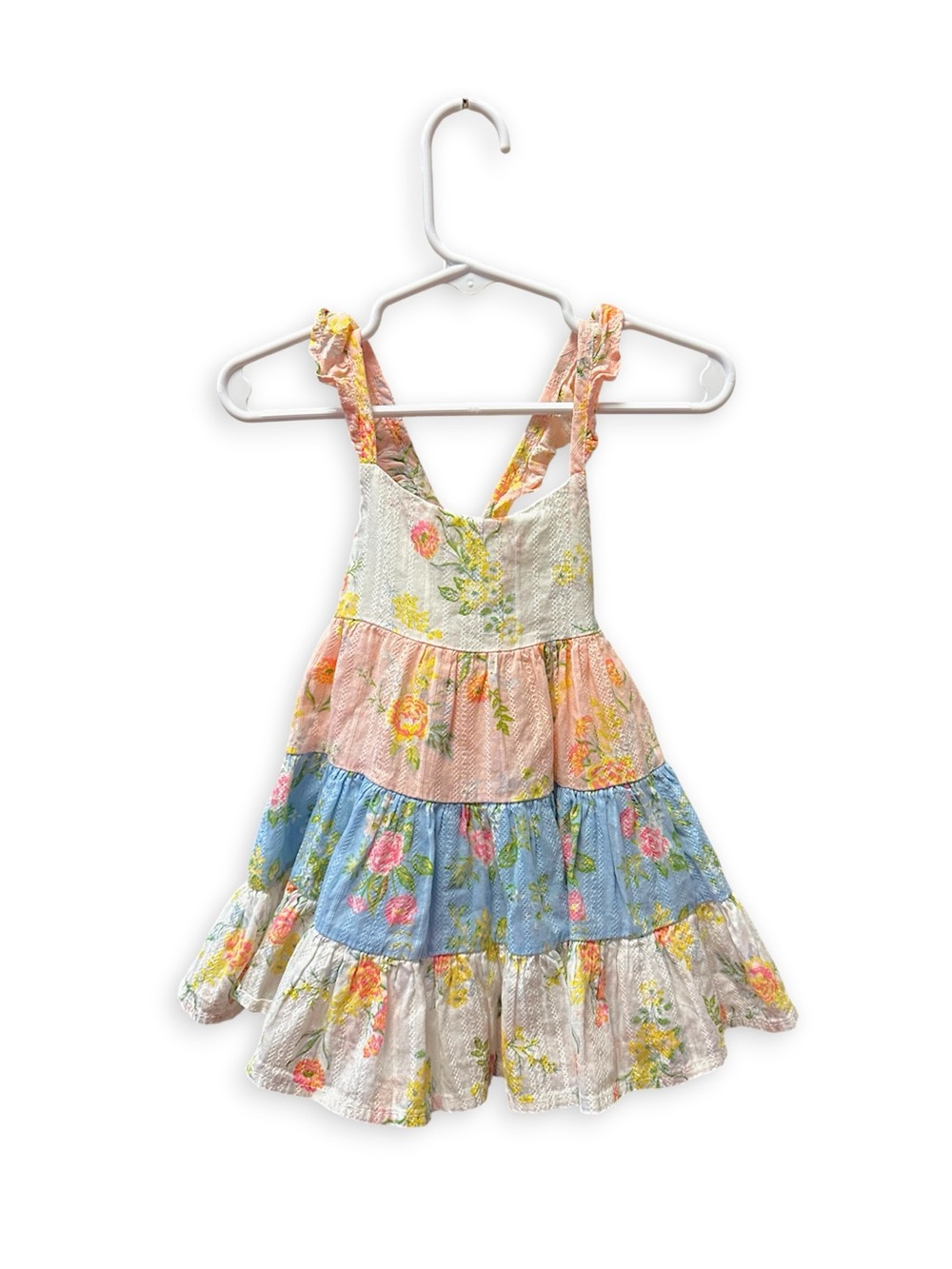Catherine Malandrino Girls Floral Cotton Sundress 12M Multicolor Sleeveless